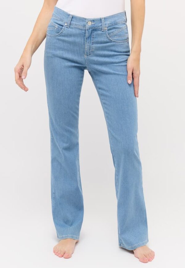 Angels LENI FLARED Bleached blue - Afbeelding 4
